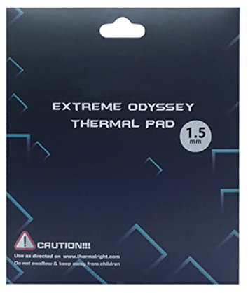 1 one enjoy Thermal Pad 12.8 W/mK, 120x120mm, Non Conductive Heat Resistance High Temperature Resistance, Silicone Thermal Pads for Laptop Heatsink/GPU/CPU/LED Cooler (1.5mm)