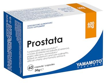 YAMAMOTO RESEARCH Prostata 60 Capsule, Integratore Alimentare a Base di Selenio, Saw Palmetto ed Estratti Vegetali, Supporta la Funzionalità della Prostata e delle Vie Urinarie
