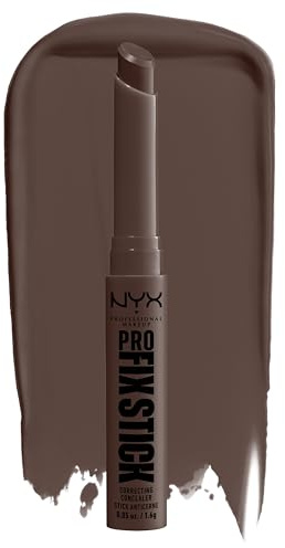 NYX Professional Makeup Korrigierender Concealer, Kaschiert Augenringe, Unreinheiten, dunkle Flecken und Verfärbungen ab, Mit Hyaluron, 12 Stunden Halt, Vegane Formel, Pro Fix Stick, Rich Espresso