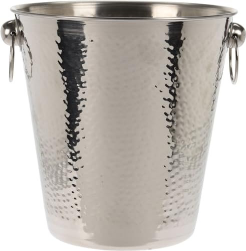 Bambelaa! Refrigeratore per Champagne in Acciaio Inox, Grande, a Doppia Parete, per Vino, Champagne, Colore Argento (Diametro Circa 20 cm)