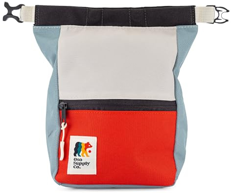 Oso Supply Co - Large Roll Down Bouldering Chalk Bucket (Blue/Red/White)