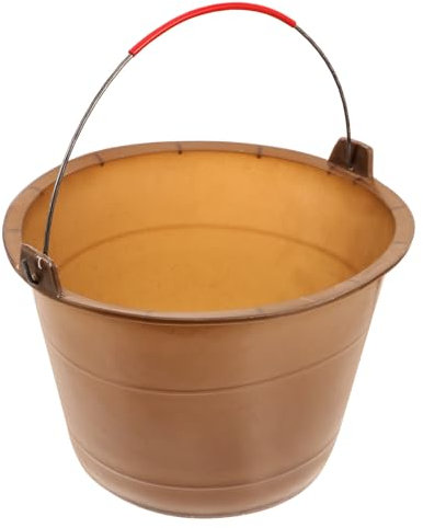 OSALADI Seau à Béton Plastique avec Poignée Seau à Ciment Portable Vide à Sable pour Chantier