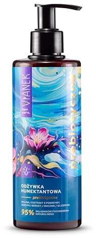 VIANEK Balsamo Idratante 300 ml - Condizionatore Umettante Prebiotico - Vegan Umettante per Capelli Secchi Balsamo per Capelli - Dona Lucentezza ai Capelli