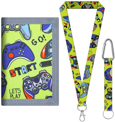 Celiodd Geldbeutel Kinder,Portemonnaie Kinder,Portmonee Kinder,Inklusive Umhängeband,Stark und Verschleißfest,Design mit Mehreren Fächern, Kinder