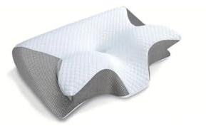 Cuscino cervicale in memory foam per dolore cervicale ortopedico per dolore al collo, cuscino ortopedico per dolore alla spalla, cuscino ergonomico per supporto testa e collo, per chi dorme su fianco