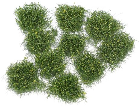 Mikikit 10pièces Touffes De Graminées Miniatures Artificiel pour Décoration De De Modélisme Dioramas Et Aménagement Paysager Extérieur