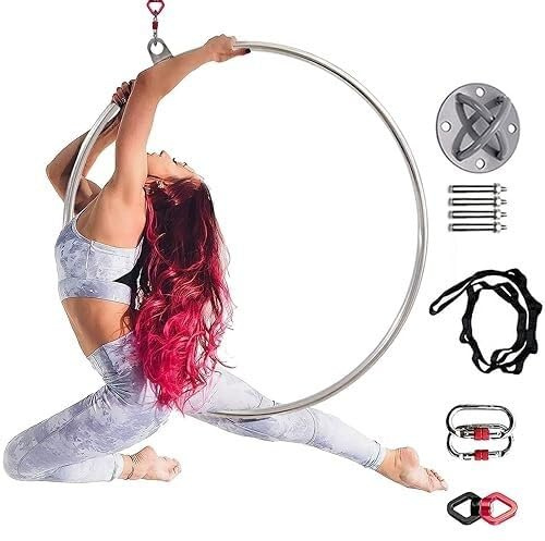 Ensemble de cerceaux aériens en acier inoxydable – Équipement professionnel cirque et d'acrobatie aérienne for les spectacles