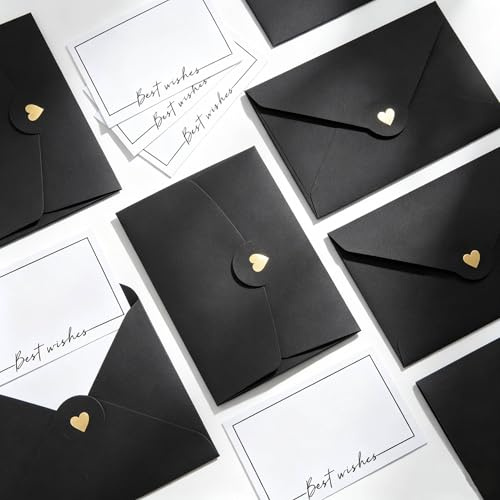 XRVRILE 50 stycken små kuvert mini med 50 minikuvertkort, minikuvertset för små kort med kuvert mini, kuvert 10,5 x 7 cm för bröllop, födelsedag