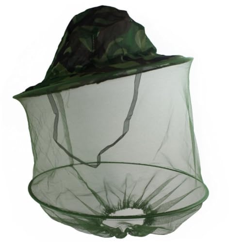 Aetherize Mosquito Fly Insect Bee Fishing Mask Face Protect Hat Net for Professionals Beekeeper Camouflage