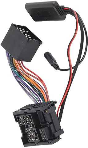 Dioche Adapter E46-adapter Bil 10-stifts Bluetooth-modul AUX In-kabeladapter för E46 320 325 323 328 330 M3 3-serie med Mikrofon