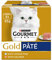 GOURMET Gold Senior 7+ Pate Fish Wet Cat Food 8x85g