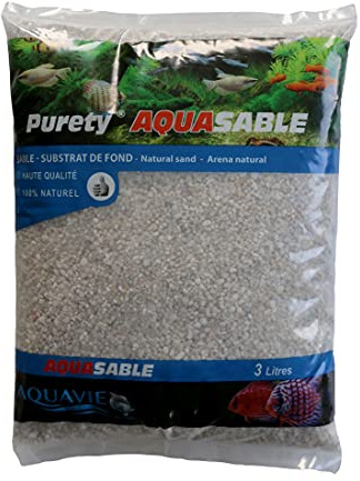 Sable Naturel Aquasable en Sac, 2mm-4mm, 3 L, Blanc S2