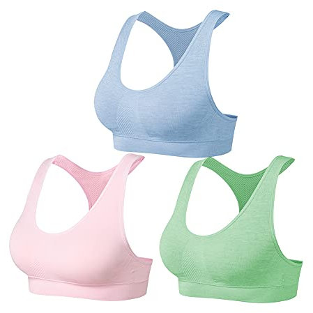 SEGRILA Women’s Sports Bras Multipack Workout Bras Padded Racerback Yoga Bras