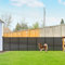 Reinforced 42 Tall Retractable Dog Gate, 155 Extra Long Retractable Baby Gate with Support Rods - Prevent Crawling Under, Indoor/Outdoor Retractable Gate Extra Tall Baby Gate Retractable Fence/Black
