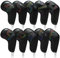 Muuoeou Golf Hülle Eisenhülle PU Leder Wedge Cover Schutzhülle Magic Schwarz