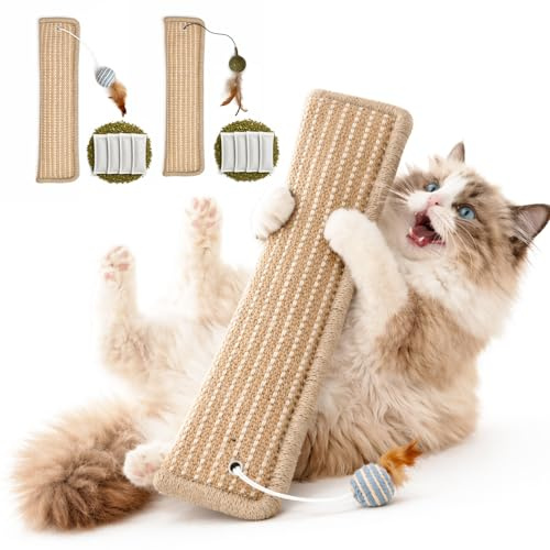 Yesibeike 2 Pack Refillable Catnip Silvervine Kicker Toys for Indoor Cats