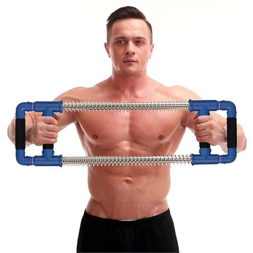 GoFitness Push Down Bar Machine - Chest Expander at Home Workout Equipment for Chest, Arm, Shoulder, Abs, Back - Portable Upper Body Trainer for Home, Travel or Outdoors