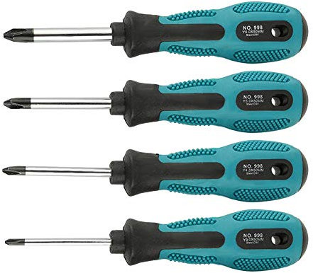 Destornillador triangular, Juego de destornilladores de tres puntos tipo Y de 4 piezas de precisión con herramienta manual magnética multifuncional