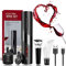 6-in-1 Rechargeable Electric Wine Opener Set with foil Cutter, Pourer, Vacuum Stopper*2 and USB Charging Cable for Wine Lovers