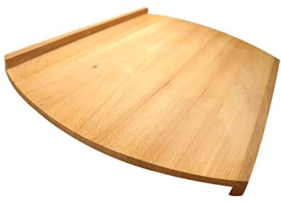 Fackelmann Backbrett 38 x 58 cm, für Nudeln und Teig aus unbehandeltem Buchenholz, mit erhöhten Kanten für ein einfaches Anlegen auf der Arbeitsplatte