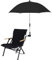 Timpfee Universal Kinderwagen-Sonnenschirm mit 360° verstellbarem Sonnenschutz für Kinderwagen - Clip On Sonnenschirm für Kinderwagen, Kinderwagen und Kinderwagen - 80cm Kinderwagenschirm mit