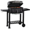 BBQ-Toro Chariot de cuisson au charbon de bois, avec bac à charbon réglable en hauteur, couvercle, thermomètre, taille XXL, grand fumoir de barbecue