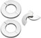 Heizungsrohr Rosette Edelstahl Ofenrohr Rosette 2Stk Rauchrohr Rosette Geteilte Rohrmanschette Rosette Abdeckrosette 100mm Rohrabdeckung für Wasserrohr Ofenrohr Ø101mm Loch Durchmesser/Rand 25mm