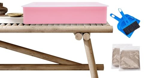 Caja de luz para pintura con arena, mesa de arte con arena, mesa de pintura de área grande, caja de arena LED, kit para principiantes de pintura con arena, dibujo artístico con arena para niños y niña