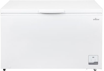 Willow W400CFW 400L Freestanding Chest Freezer with Removable Storage Baskets, Electronic Thermostat, 4* Freezer Rating, Low Noise, 2 Years Warranty - White