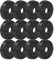 vhbw 12x Aktivkohlefilter kompatibel mit PKM 8888U, 9004T, 6004T, 6090-2H, 6090BZ, 6091H, 6091U, 8888H, 6002-2H Dunstabzugshaube - 10,5 cm