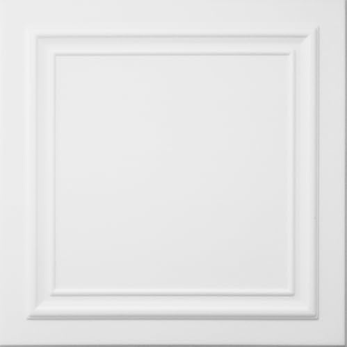 Deccart - Panneaux Muraux 50x50 cm Polystyrène XPS, Blanc, 20 pièce, 5 m² | Panneau mural 3D Décoratif, Plaque murale decorative, Décoration murale, Relief texturé, Wall Panel, Deco Mur