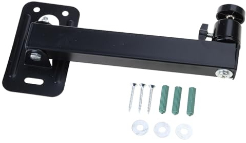 Asukohu Soporte de pared plegable para proyector con tamaño de tornillo de 1/4 pulgadas para montaje seguro en techo y pared, brazo de proyector