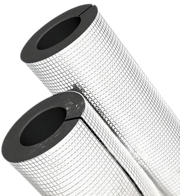 Rörisoleringsskumslang 1-pack Självhäftande Skumrörskydd, ID 20 25 32 43 50 63 76 89 110 mm Frysisoleringsslang för Kran, AC-enheter, Vinterbevattning, Husbilsrör(I32mm x T30mm)