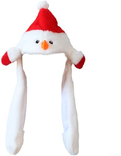 Cappello da festa con movimento dinamico e figure di pupazzo di neve festivo per decorazioni stagionali e feste (neve)
