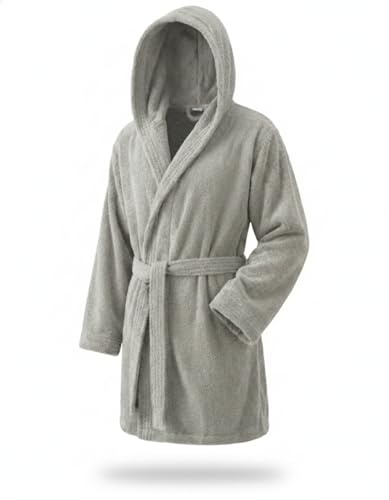 Top Towels Unisex Bathrobe with Hood 100% Cotton 500 g/m2 Terry Bathrobe
