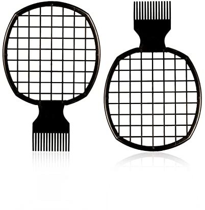 Selalu 2Pcs Twist Combs, Upgraded Hair Brush for Curls - Better Than Sponge for Men and Women (Black)