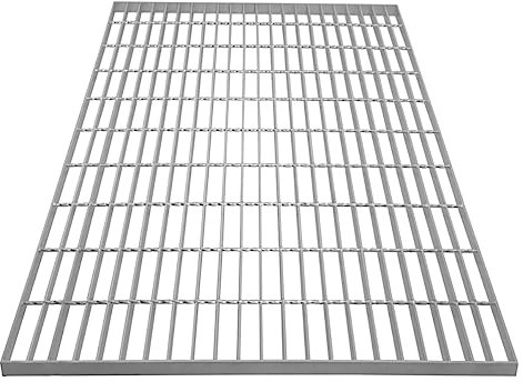 Verzinkte Gitterroste Boden Schmiede Stabiler Weg Mesh-Bodenplatte Gitter Abflussrinne Entlüftung Strapazierfähig Wetterfest Stahl Verzinkt 1000mm x 800mm x 30mm 4mm Metalldicke 800kg Tragfähigkeit