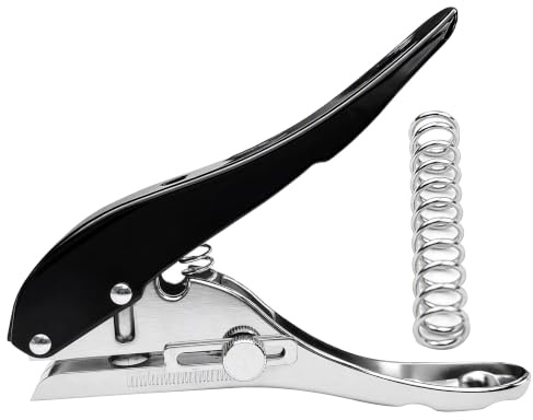 Perforator 8 mm hålslag - Tung bärbar perforator för papperskort, plastkartong och taggar | Perforera papper, kort och material