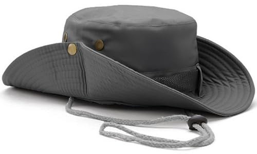 Favuit Chapeau de Protection Solaire, Chapeau de Soleil à Large Bord Extérieur Pliable Respirant Chapeau de Boonie Peche Safari pour Pêche Chasse Camping Randonnée Voyage