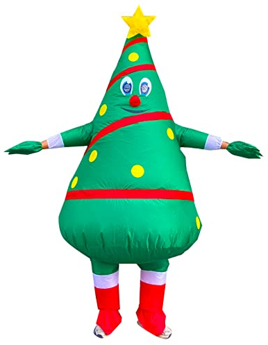 Arokibui Costume Gonfiabile per Albero di Natale, Cosplay, Festa, Halloween, Vestito Festivo, Decorazione Natalizia