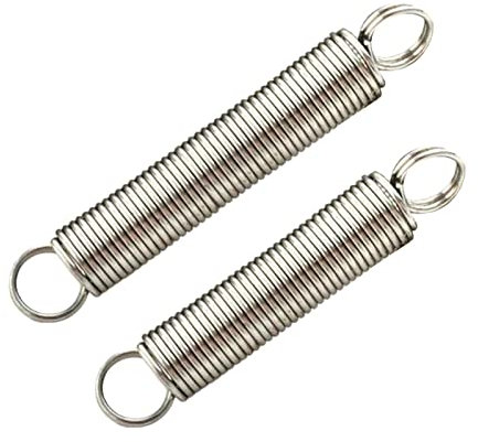 Zugfeder, Federstifte, Ersatzfedern, 1 Stück, Drahtdurchmesser 2 mm, Edelstahl-Zugfedern mit geschlossenem Ring, Außendurchmesser 20 mm, zylindrische spiralförmige Rückzugsfedern, Länge 110–200 mm, op