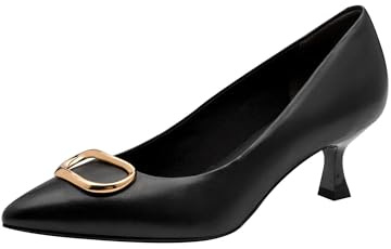 Tamaris Escarpins femme à talon aiguille cuir noir 38 EU