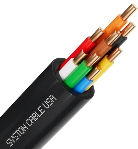 SYSTON 18/8 Sprinkler Irrigation Wire, 100% Solid Copper UV Resistant, 30FT
