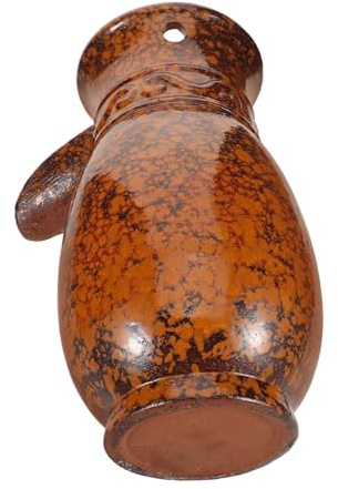 Alipis Vintage Ceramic Jar Water Fountain with Side for Pipe Outdoor Water Feature for Garden Fish Tanks Indoor and Patio Decor Easy Installation with Tranquil Waterfall Effect