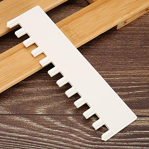 Generic Empujador de Aguja Universal para Máquina de Tejer, Accesorio Esencial de Paso de 1/1 y 6,5 MM para Caña Plateada LK150, Blanco