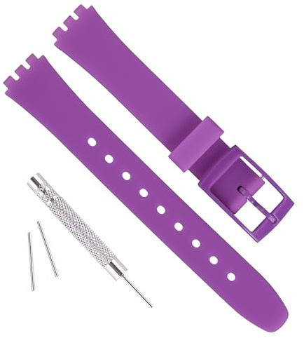 Bracelet de montre de rechange en caoutchouc de silicone étanche 12 mm pour acier, 12 mm, pierre précieuse