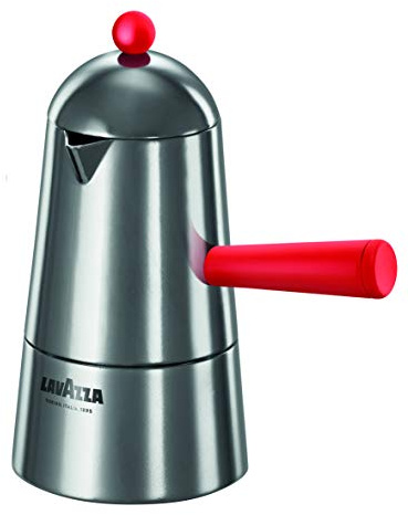 Ilsa Pop Carmencita Caffettiera in Alluminio, Manico Blu, Tazze 2