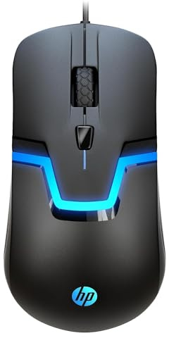 HP Wired RGB Gaming Mouse High Performance Mouse with Optical Sensor, 3 Buttons, 7 Color LED for Computer Notebook Laptop Office PC Home