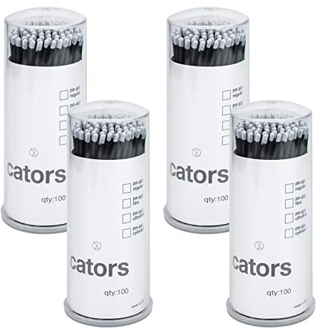 G2PLUS 400 Stück Einweg Microbürsten Wimpernbuerste für Wimpernverlängerung