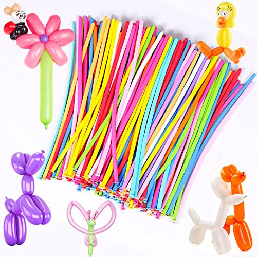 100 StüCk modellierballons, Bunte Lange Ballons, Diy Magische Ballons, Magische Latexballons, Kreative Ballonformen FüR Geburtstagsfeier, Hochzeit, JubiläUm